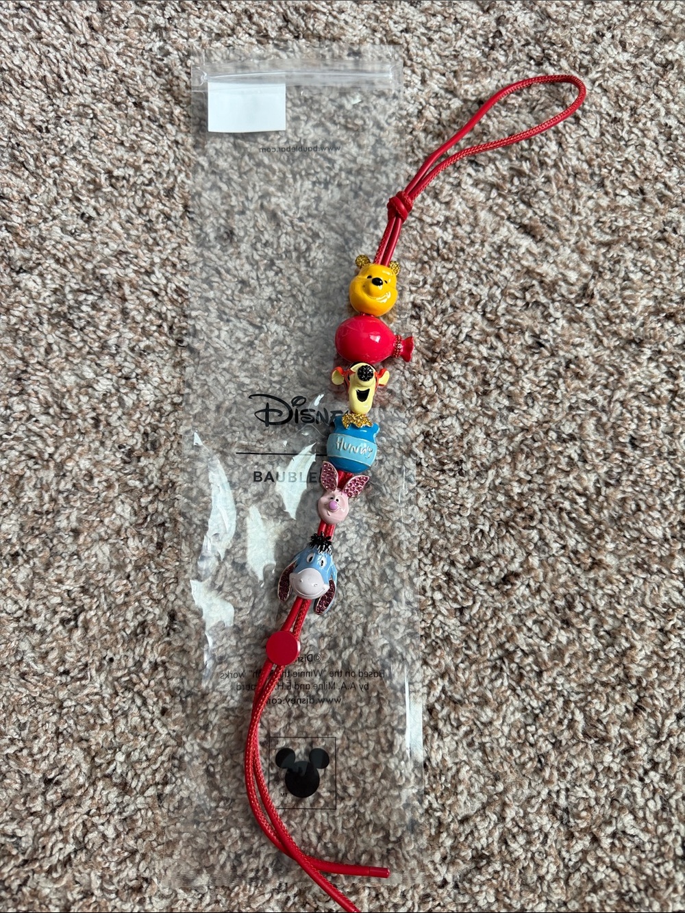 BAUBLEBAR DISNEY WINNIE THE POOH FRIENDS FOREVER BAG CHARM